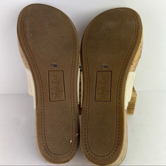 STYLE & CO • Piperr Thong Wedge Sandals - Picture 10 of 11